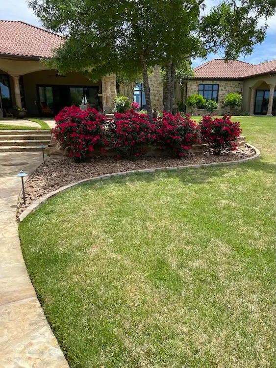 Curbing and flower bed work