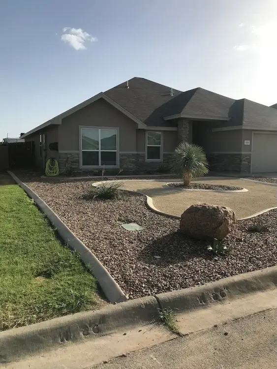 Xeriscaping for front yard of house