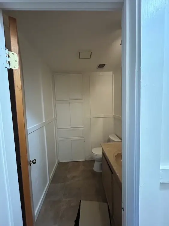 Bathroom remodel in residential