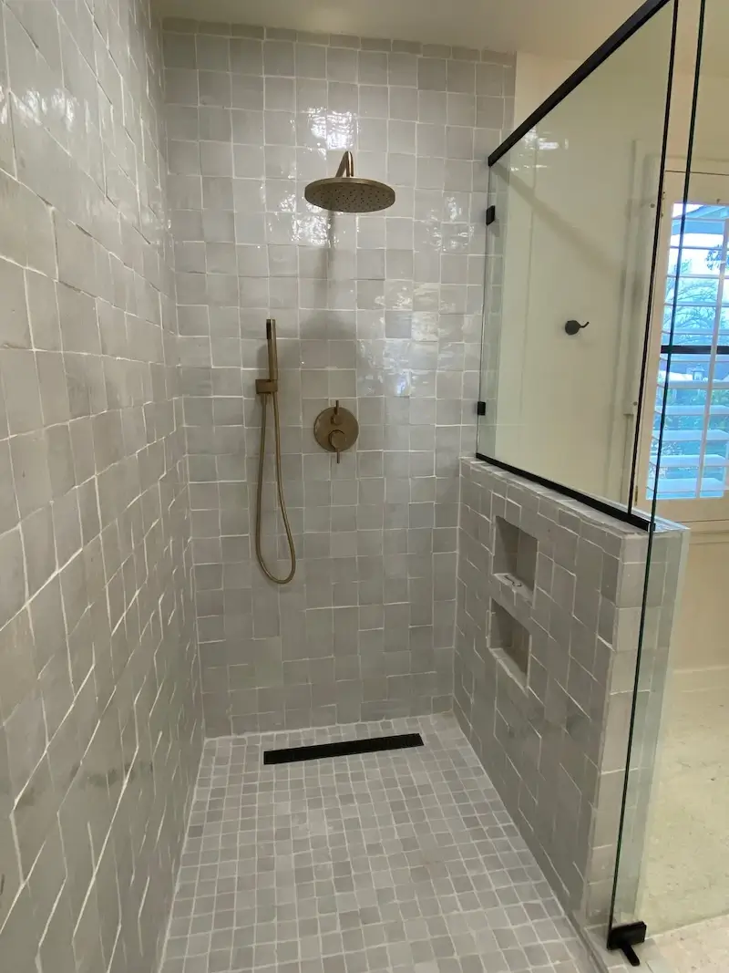 beautiful clean shower